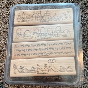 Stampin Up! 2004 It’s A Girl Thing set of 4 stamps.
